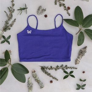 Purusha People The Path purple bra top small